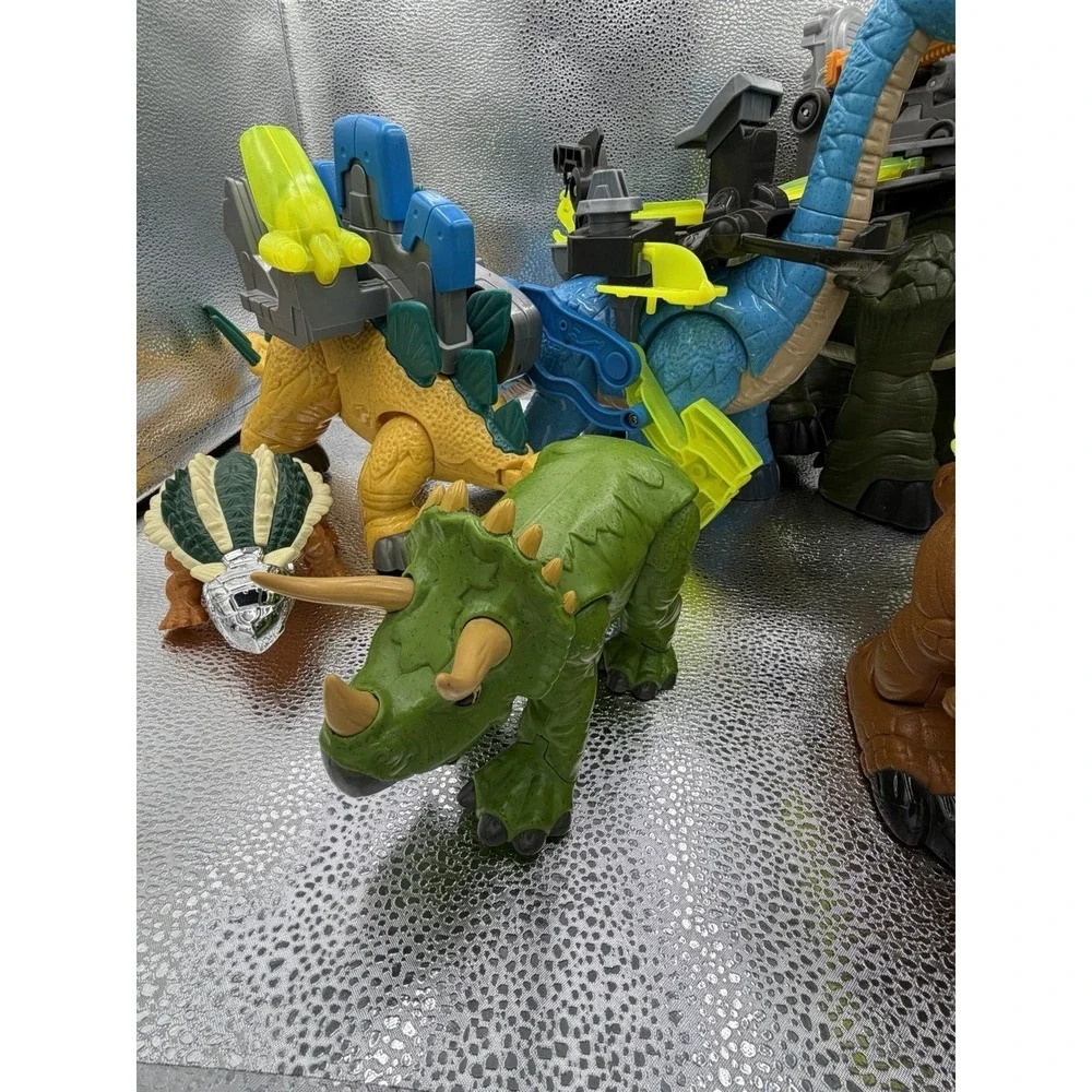 Huge Fisher Price Imaginext Jurassic World Dinosaur Lot T-Rex Tested And Works